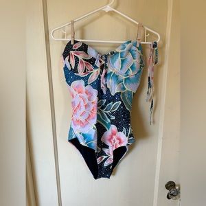 Mara Hoffman One-Piece Swimsuit - Size L, Bright Floral Pattern
